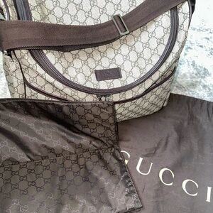 Gucci Brown GG Supreme Coated Canvas Diaper Bag (2019)